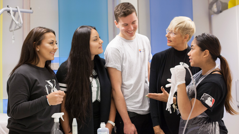 Elever vårdutbildning